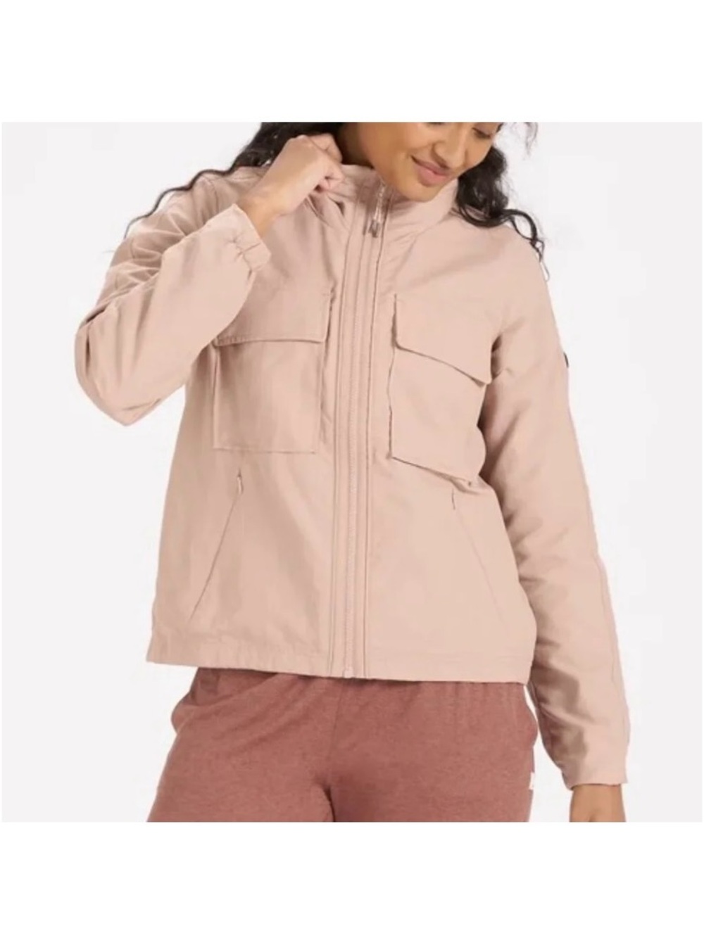 Vuori Women's Water-Resistant Military Jacket VW521 In Dogwood Beige